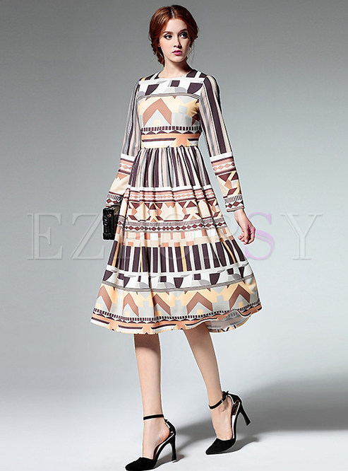 Dresses | Maxi Dresses | Winter New Long Sleeve Fashion Maxi Dress