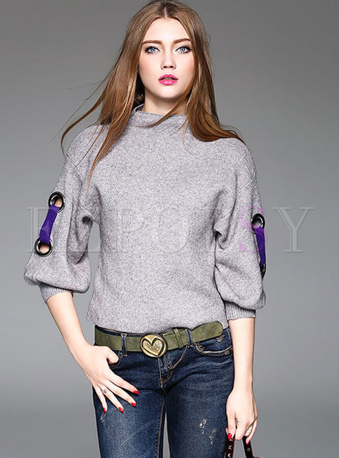 Plus Size Fashion Knitted Sweater