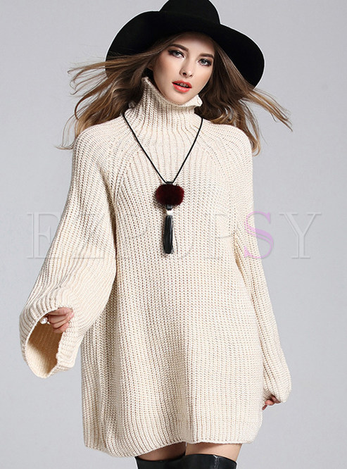 Casual Turtle Neck Loose Sweater