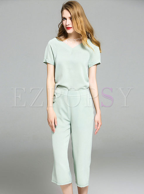 two piece pant shirt