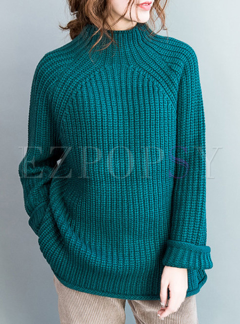 Casual Loose Cotton Knitted Sweater