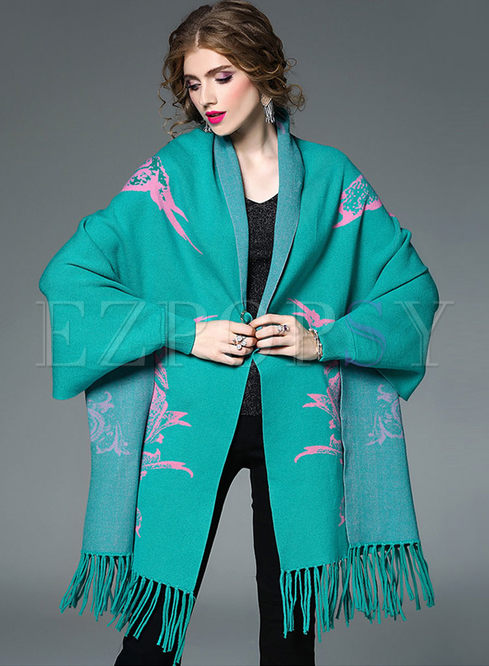 Vintage Tassel Nail Bead Thick Kimono