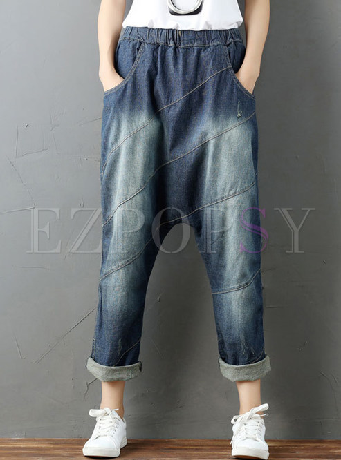 Pants | Pants | Cotton Drop-crotch Pants