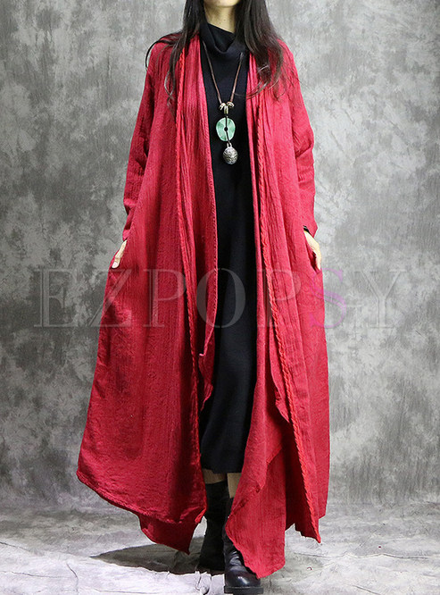 Chic Loose Double-deck Long Sleeve Coat