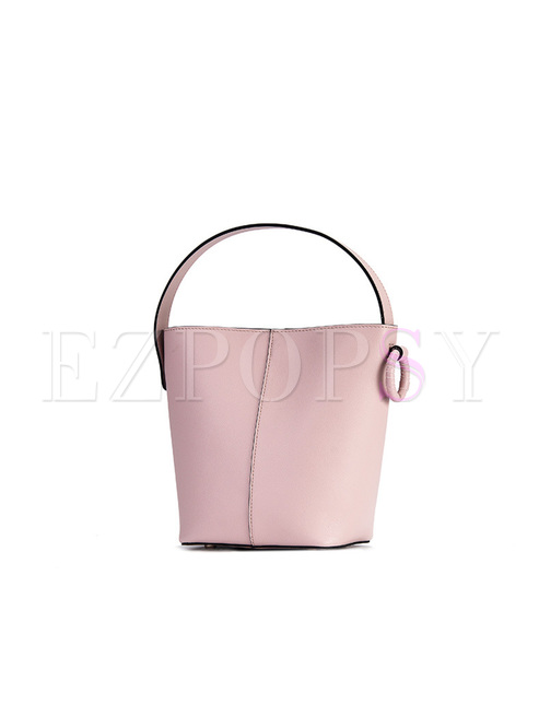 Brief Fashion High-capacity Bucket Tote Bag