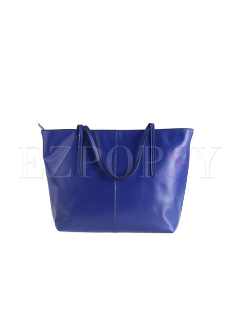 Fashion Cube High-capacity Bucket Tote Bag