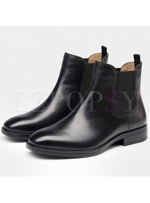 Classic Genuine Leather Ankle Boot 