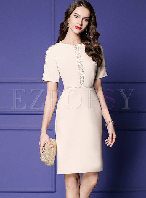 Dresses | Bodycon Dresses | Elegant Drilling High Waist Bodycon Dress