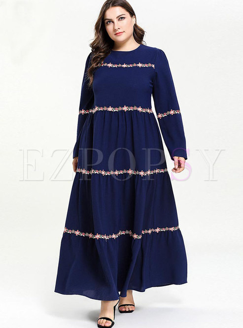 Dresses | Maxi Dresses | Brief Plus Size Lace Multi-layer Comfortable ...