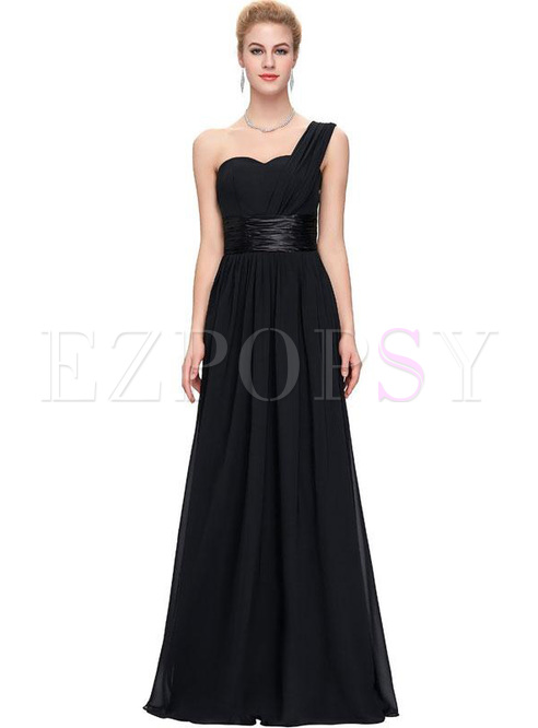 Contrast Solid Color V-Neck Sleevesless Special Occasion Dresses