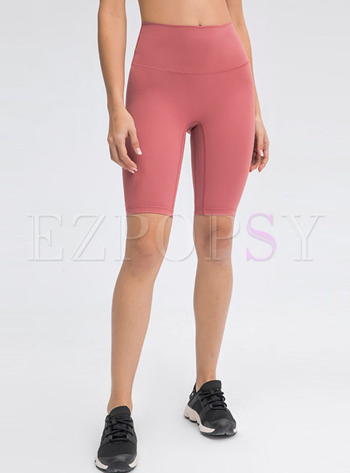 Solid High Waisted Tight Yoga Pants