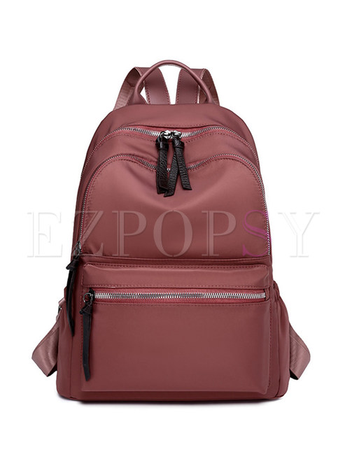 Women Backpack Purse Nylon Anti-theft Rucksack Lightweight Shoulder Bag