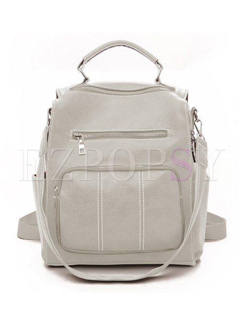 Women’s Leather Backpack Casual Style Backpacks Daypack for Ladies