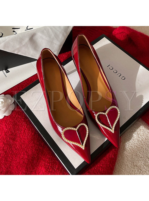 Women Pointed Toe Heeled Stiletto Dress Shoes