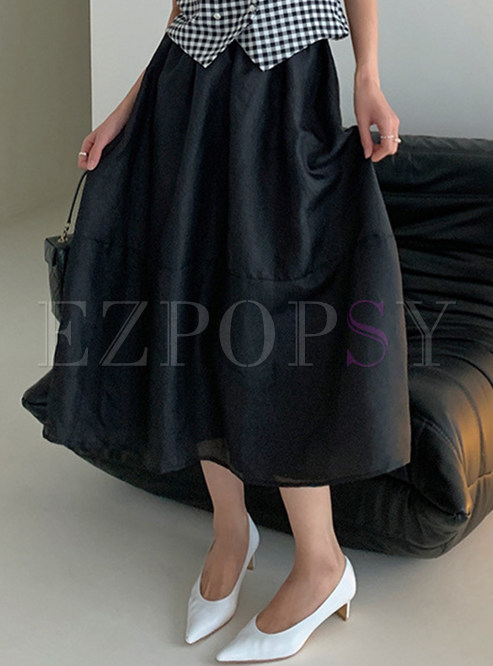 Women Mesh Fashion Midi Skirts
