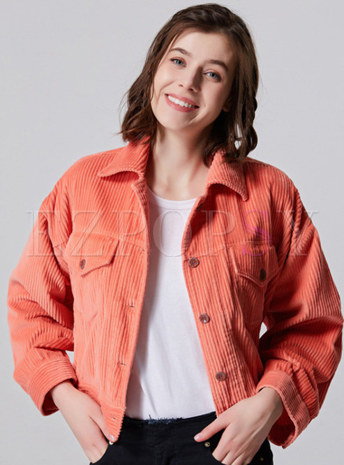 Casual Corduroy Jackets For Women