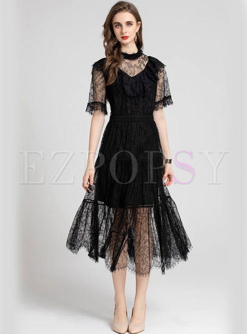 Lace Collar Water Soluble Lace Fashion Prom Dresses