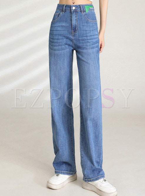 High Waisted Basic Women Jean Pants