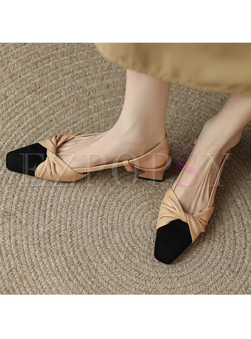 Bowknot Mid Calf Sandals For Women