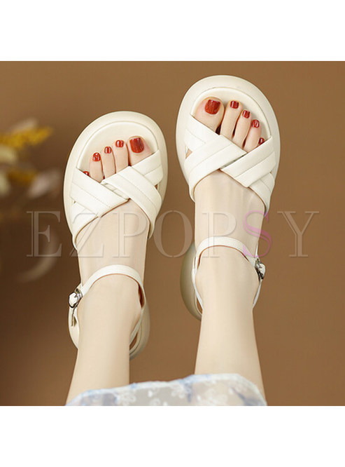 Soft Platform Heels Sandals For Women