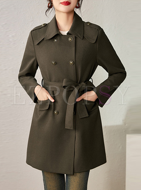 Stylish Double-Breasted Trench Coats Women 