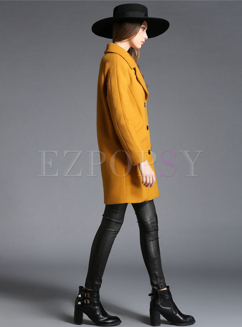 Outwear | Jackets/Coats | Fashion Notched Collar Warm Coat