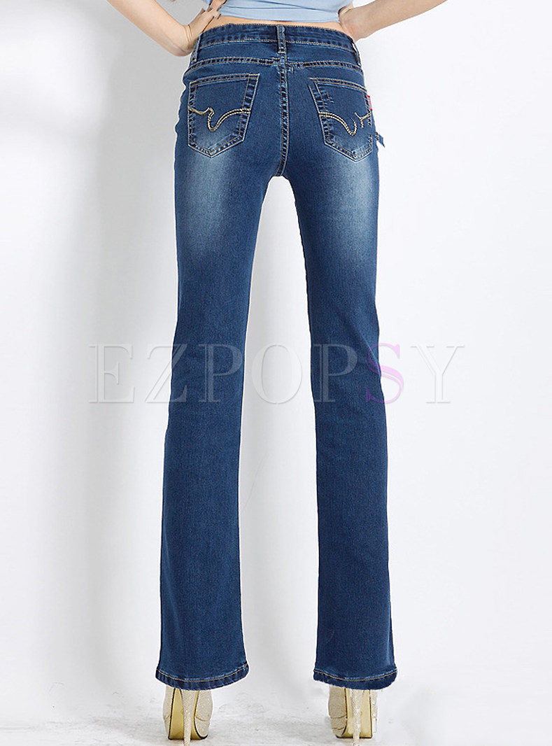 Pants | Pants | Elastic Slim Flare Jeans