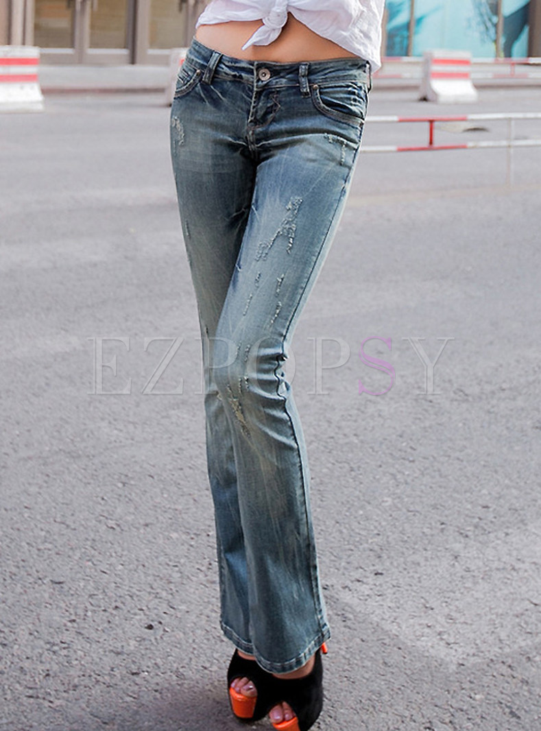 Low Waist Flare Jeans