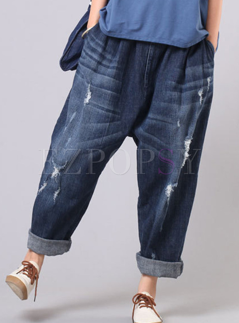 Original Style Oversize Haren Ripped Jeans
