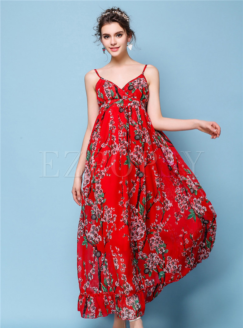Dresses | Maxi Dresses | Floral Print Maxi Slip Dress