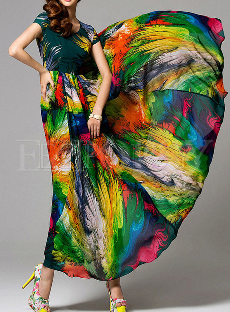 Dresses Maxi Dresses Summer Fashion Colorful Maxi Dress