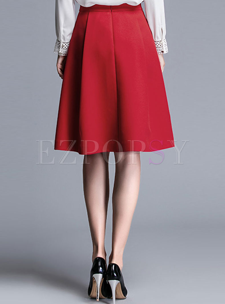 Skirts | Skirts | High Waist A-line Office Skirts