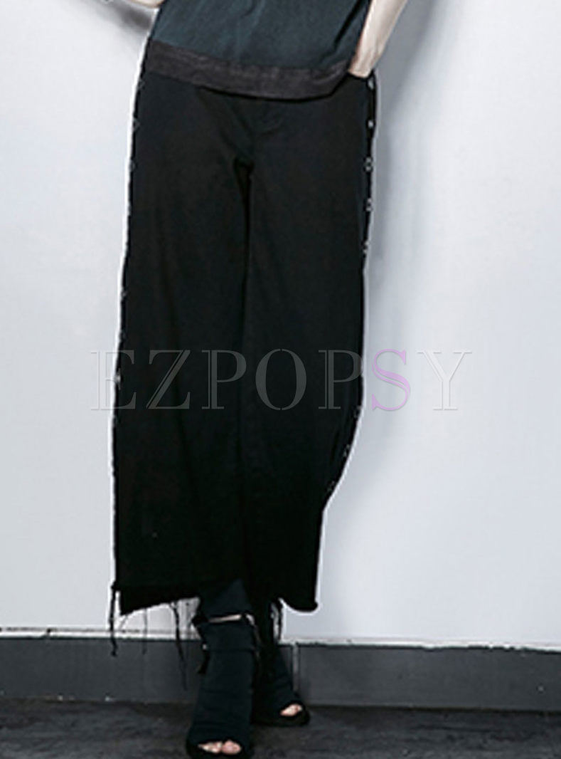 Pants | Pants | Loose Fitting Solid Color Pants