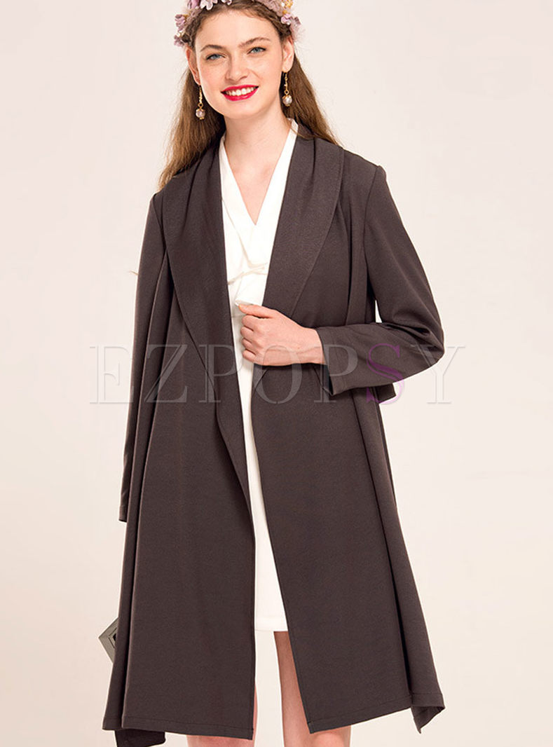 Brief Personality Loose Trench Coat