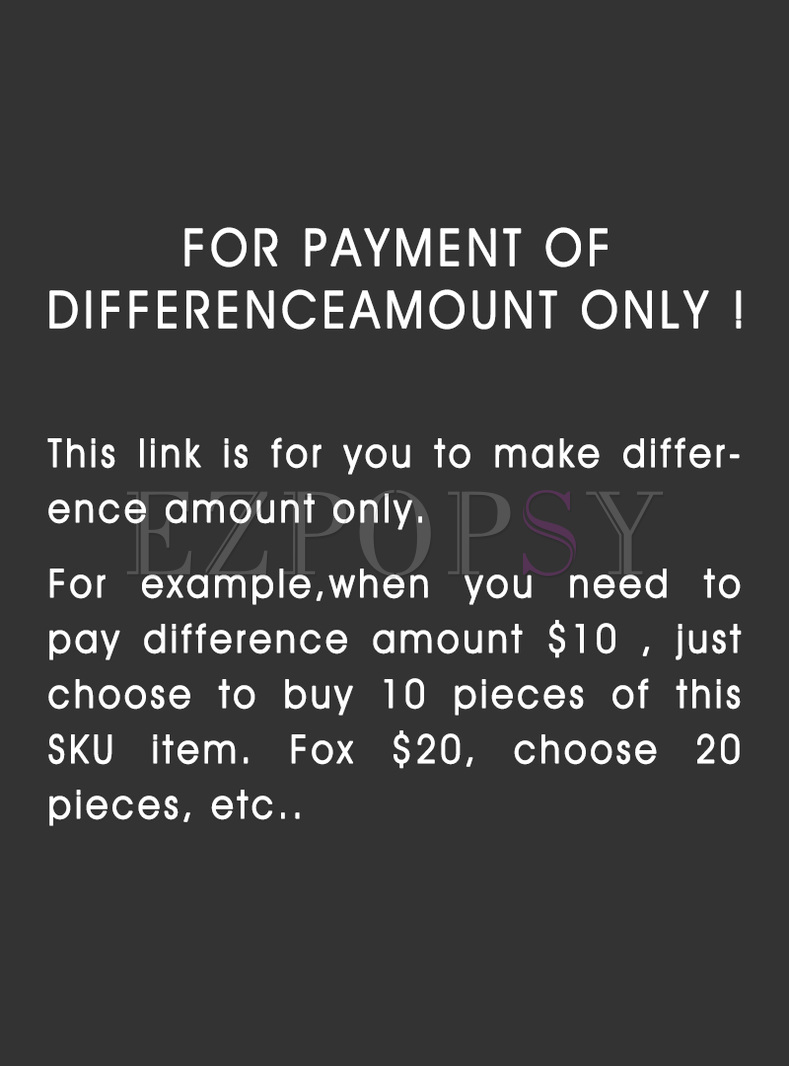 For Payment OF Difference Amount Only