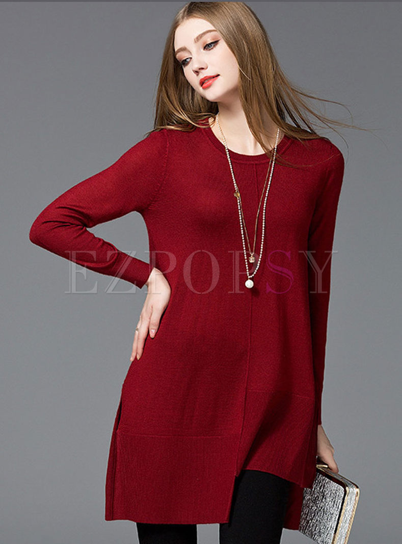 Chic Loose Pure Color Sweater