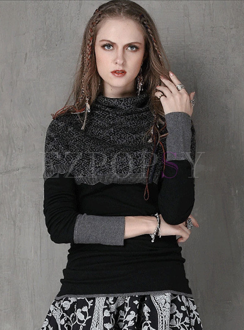 Slim Lace Color-matched Sweater