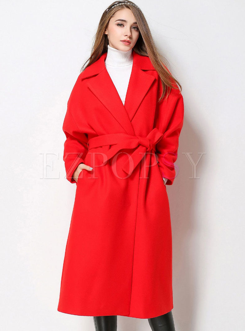 High-End Tight Waist Temperament Long Trench Coat