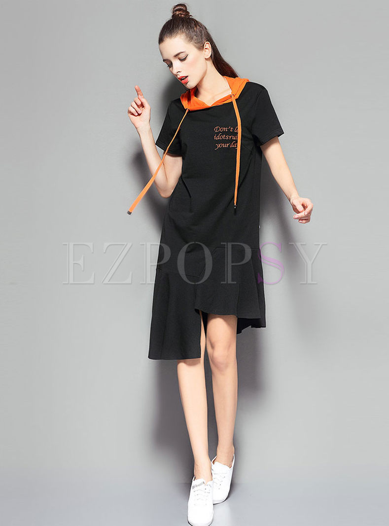 asymmetrical t shirt dress