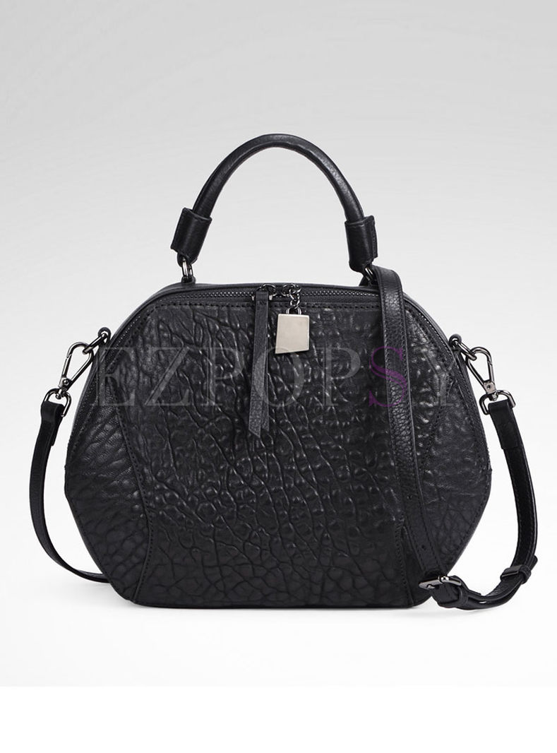 Bags | Bags | Black Zipper Pocket Genuine Leather Crossbody Bag