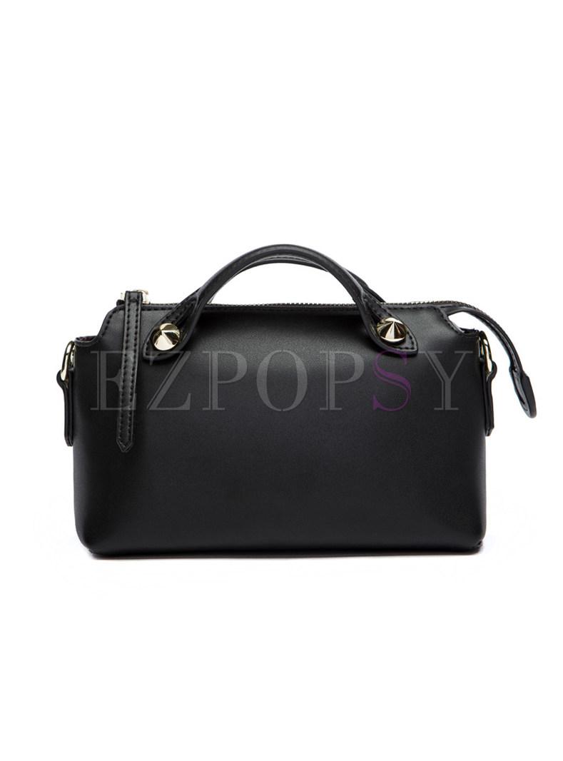 Stylish Zipper Pocket Crossbody & Top Handle Bag
