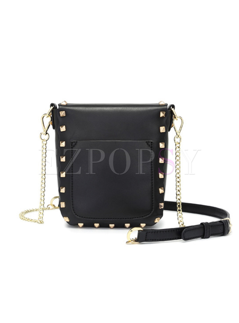 black rivet crossbody bag