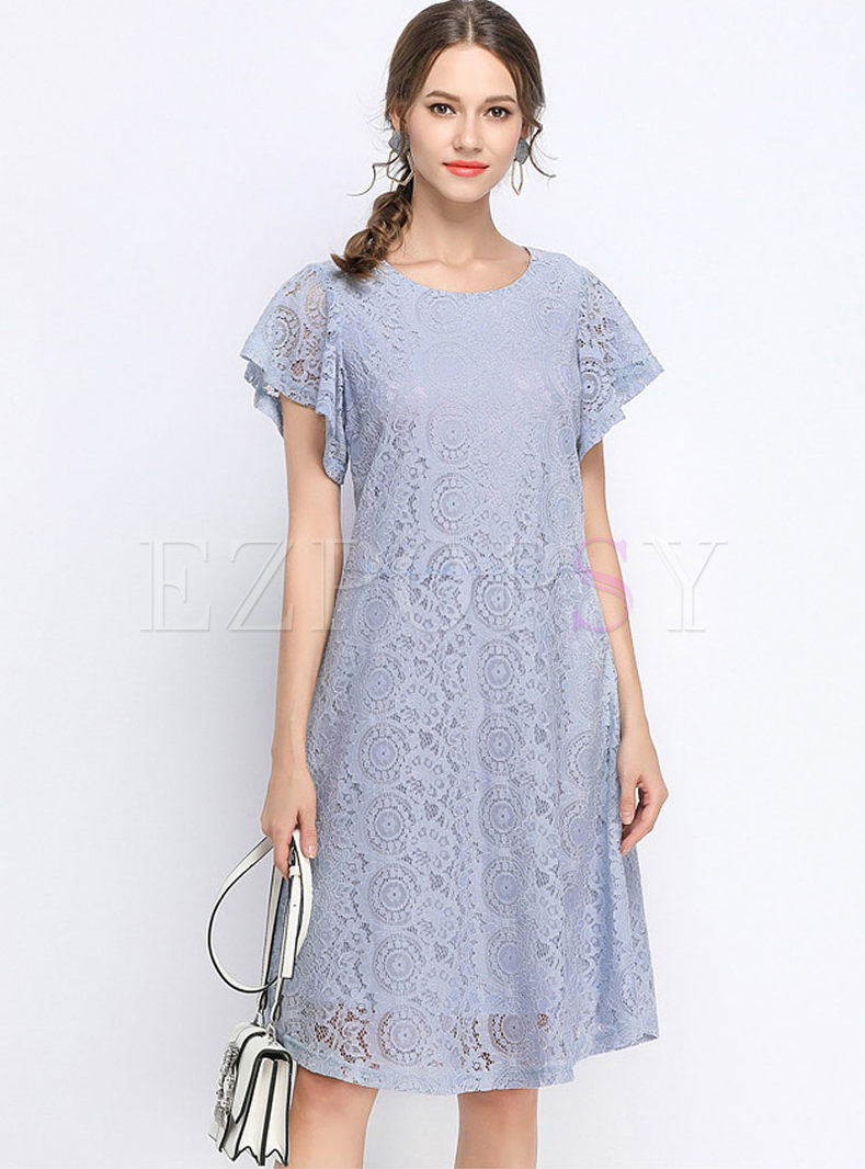 Flare Sleeve Dress on Sale, UP TO 68% OFF | www.editorialelpirata.com