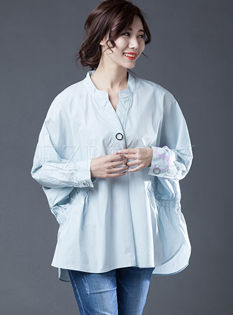 pola batwing blouse