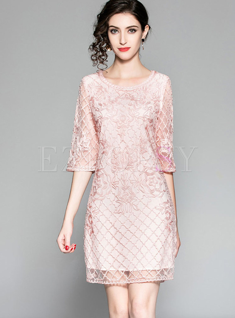 trendy pink dresses