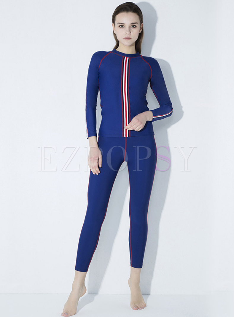 Fashion Solid Color Quick-dry Tracksuit