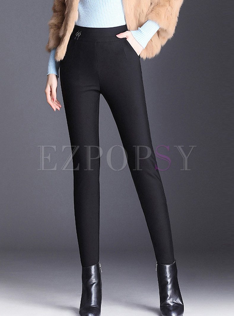Casual Cashmere Thermal High Waist Leggings Pants