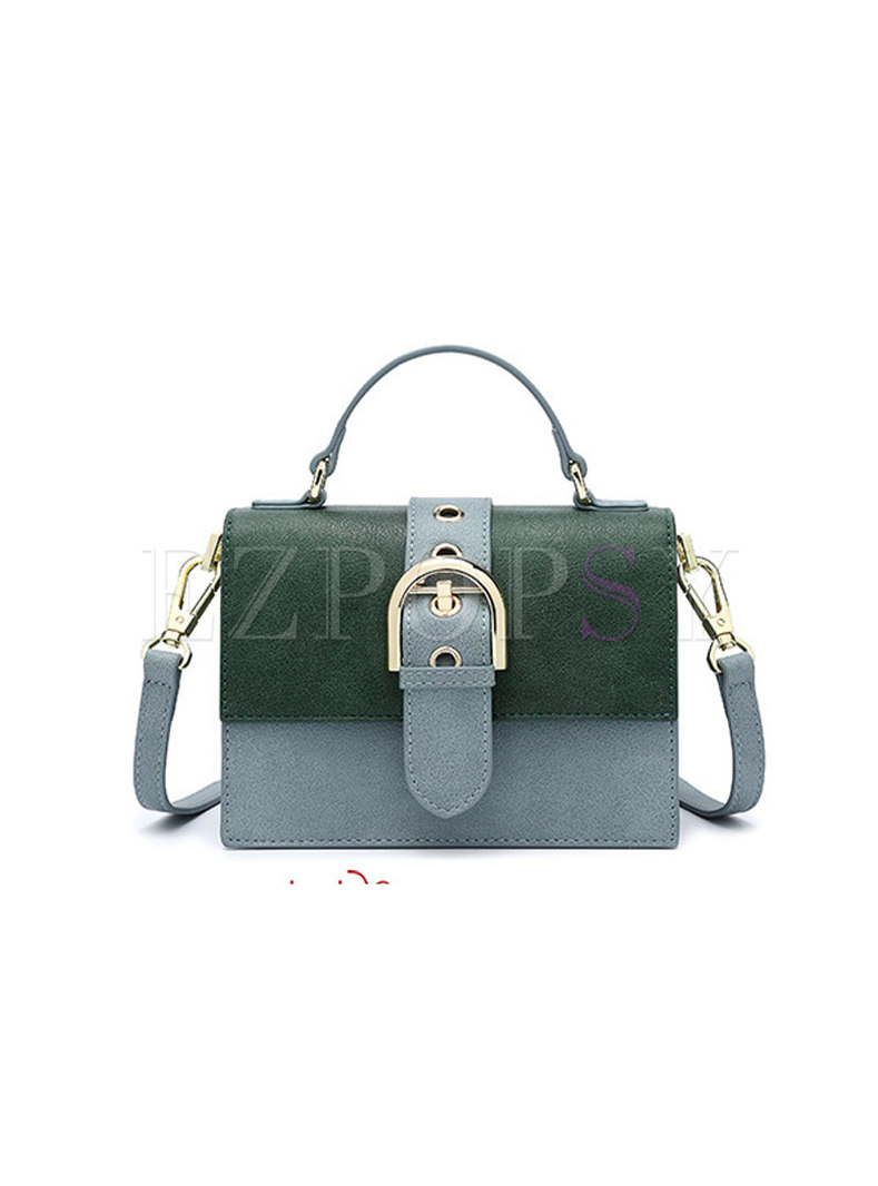 Trendy Casual All Matched Magnetic Lock Crossbody Bag