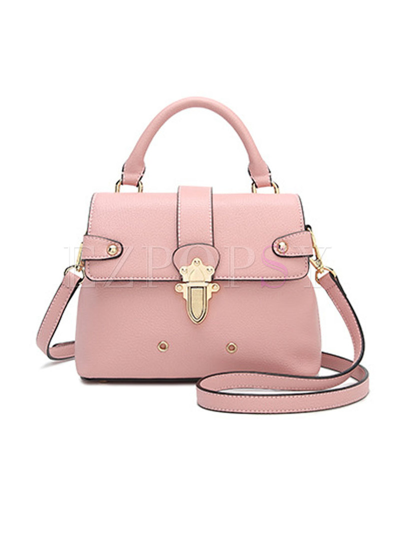 Trendy All-matched Clasp Lock Crossbody Bag