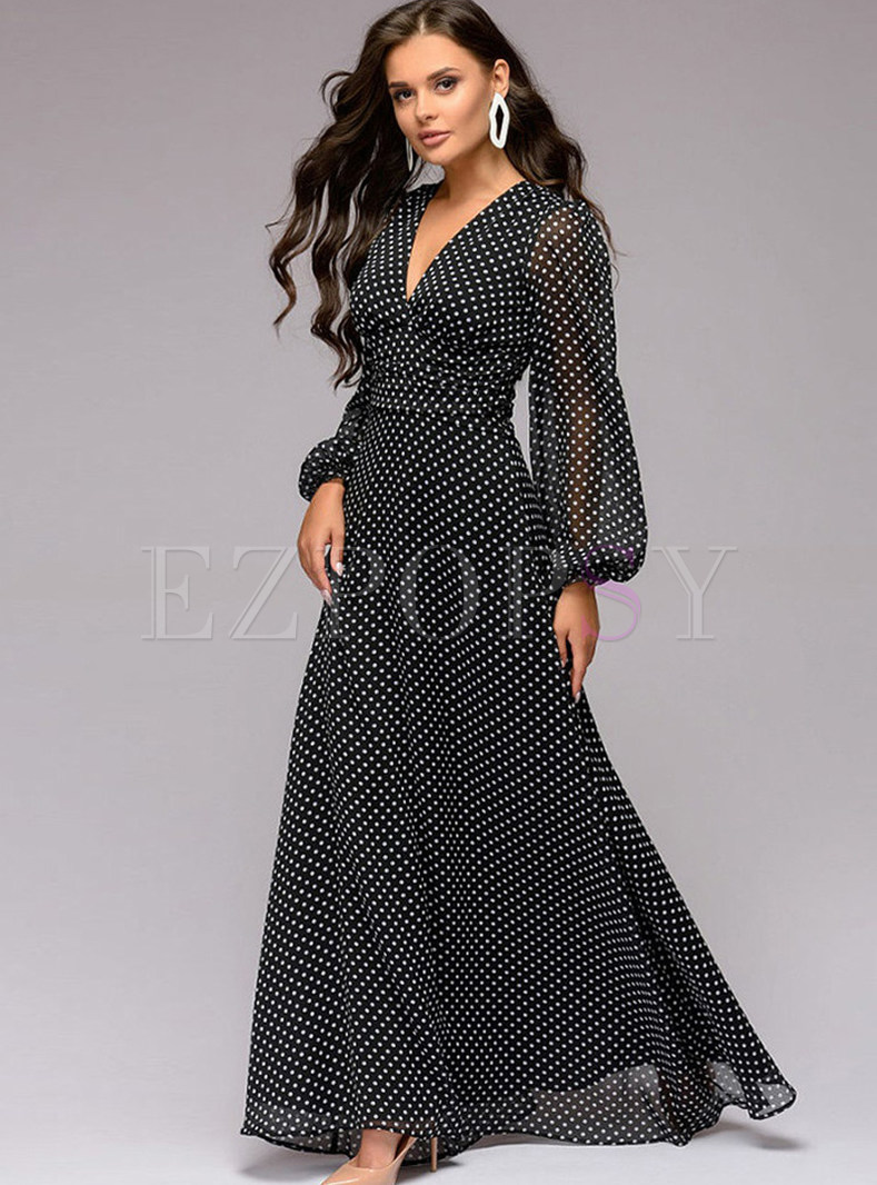 chiffon dresses with sleeves